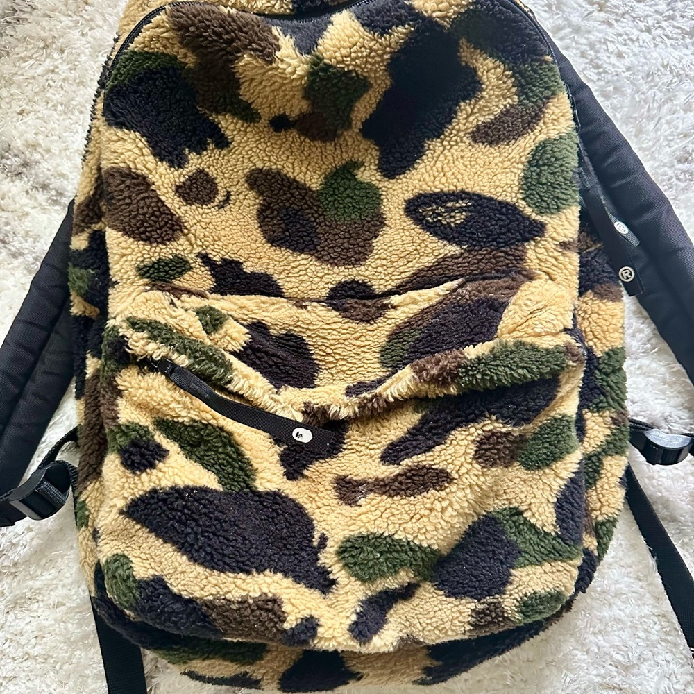 Bape Sherpa Backpack in Camouflage